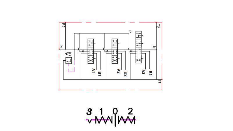 DIAGRAMMA DI CABLAGGIO 3xP40 GALLEGGIANTE