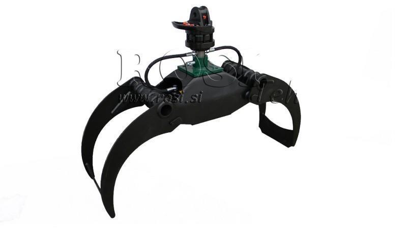 GARRA FORESTAL LG1500 kg - 1320 mm ROTADOR 4500/2500 KG CON EJE