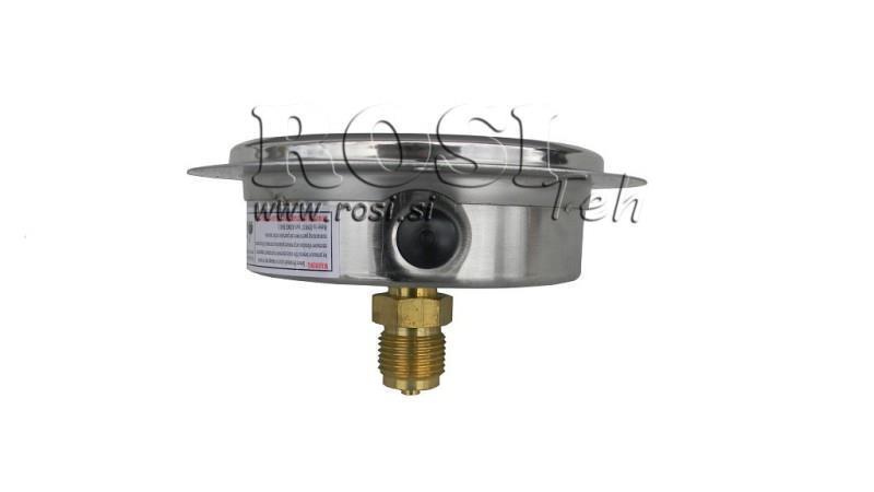 ΜΑΝΟΜΕΤΡΟ DN100 ΠΙΣΩ 0 - 400 BAR - 1/2