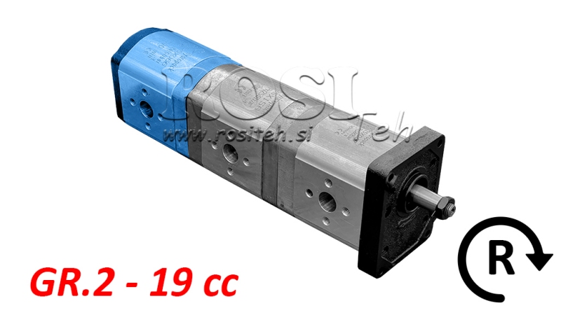 BOMBA HIDRÁULICA 20C19X066 TRASEIRA GR.2 19 CC DIREITA