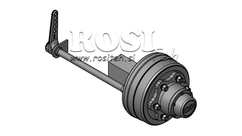 OSOVINA S KOČNICAMA 5.250 kg l.290 mm