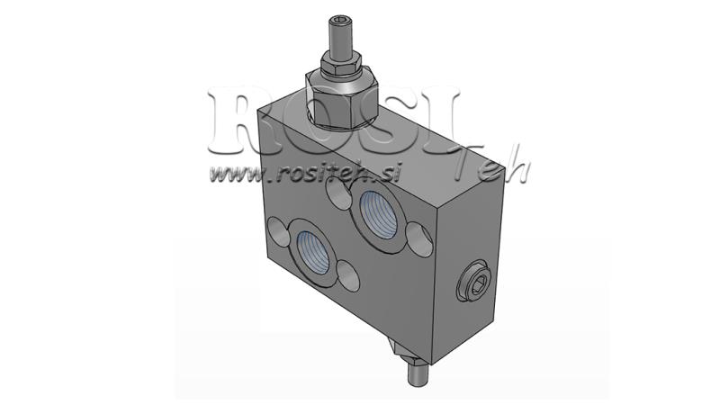 REGULADOR DE PRESSÃO HIDRÁULICA 10-180 BAR PARA MOTOR HIDRÁULICO MP-MR-MH