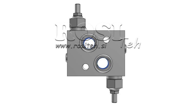 REGOLATORE DI PRESSIONE IDRAULICA 30-210 BAR PER MOTORE IDRAULICO MS