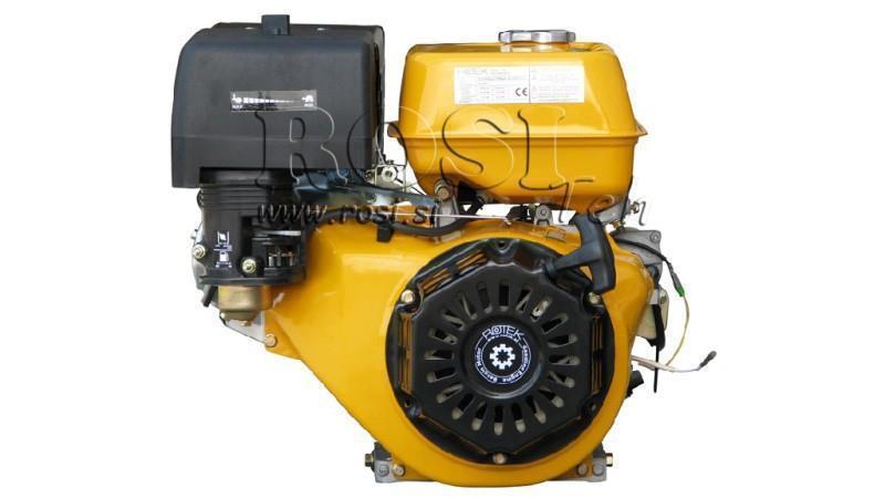 bensinmotor EG4-420cc-9.6kW-13.1HP-3,600 RPM-E-KW25.4x88.5-elektrisk start