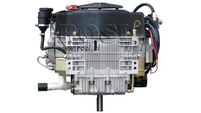 naftový motor 870cc-15.2kW-3,600 RPM-V-E-KW25.4 (1 palec)x78.8-elektrický štart