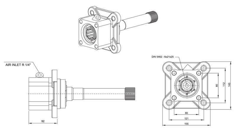 AZIONAMENTO PER LA POMPA IDRAULICA - VOLVO SR-1700-1