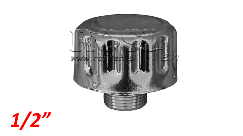 METAL FILTER CAP WITH BREATHER 1/2