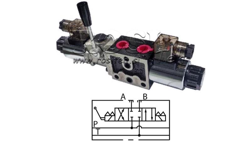 VANNE MANUELLE ET ÉLECTROMAGNÉTIQUE HYDRAULIQUE YEAT-ENSEMBLE 12V N1