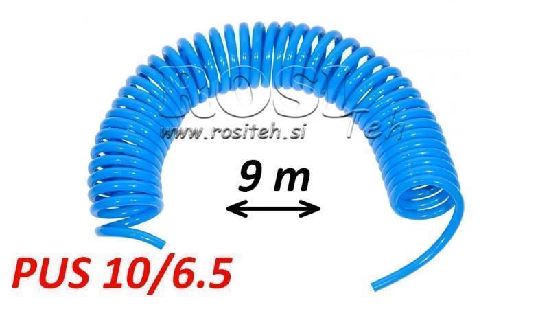 PUS 10/6.5 9m UNFITTED BLUE AIR TUBE SPIRAL