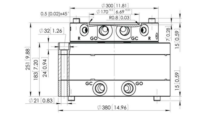 HIDRAULIKUS ROTÁTOR CPR15-01 55000/15000 KG