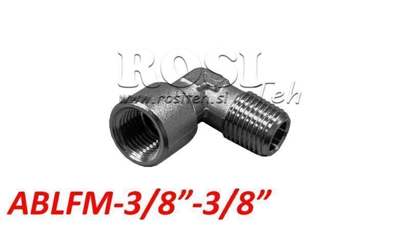 CONNECTEUR ANGLE PNEUMATIQUE CLASSIQUE ABLFM-038-038