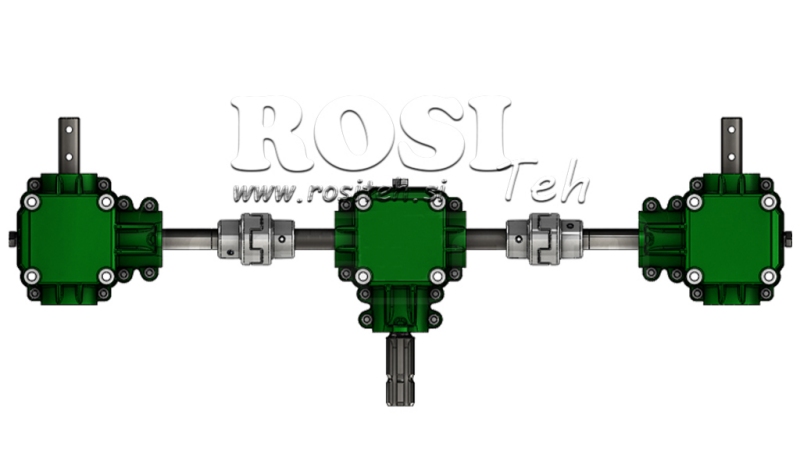 SZÖGHAJTÁS KÉSZLET 1:1,44 (27HP- 20kW) SZÓRÓFEJHEZ L800 ÖNTÖTTVAS BIZTONSÁGI REDSZERREL