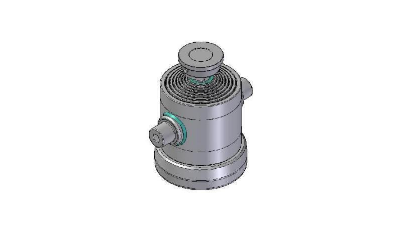 8029S - TELESCOPISK CYLINDER STANDARD/BALL 8 STEG RESA 1670 DIAMETER 270