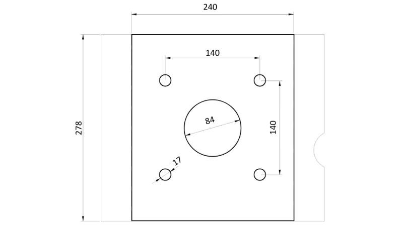 STEN GREB BSG 400 TG 1000 kg - 1100 mm