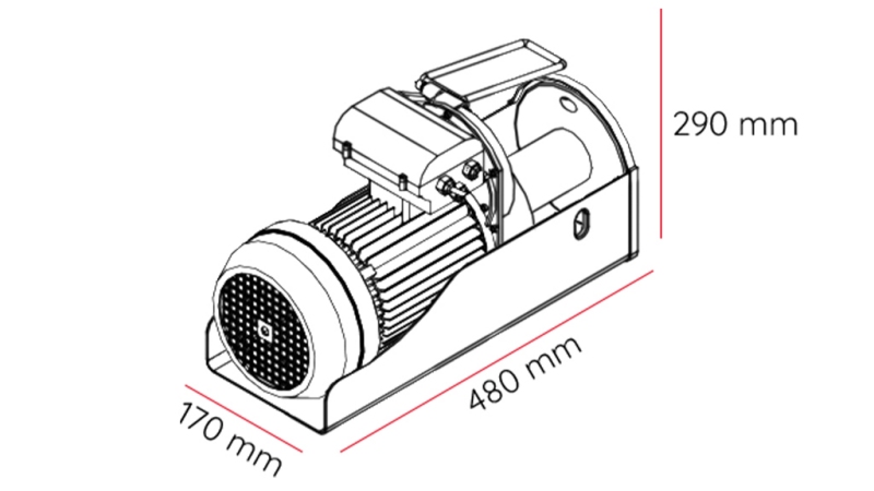 230 V ELEKTRIČNI VITEL DWI 500/990 kg
