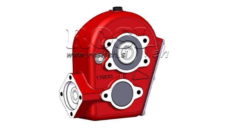 REDUCTOR - MULTIPLICATOR RT210 FOR HYDRAULIC MOTOR MP/MR/MS gear ratio 16,4:1