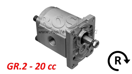 HYDRAULIC PUMP GR.2 20 CC RIGHT - THREAD