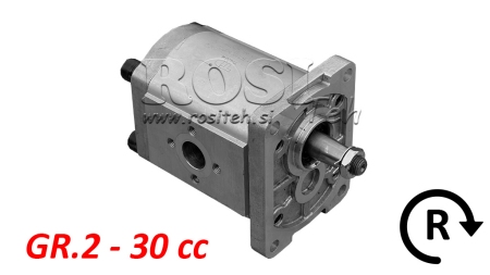 HYDRAULIC PUMP GR.2 30 CC RIGHT - FLANGES