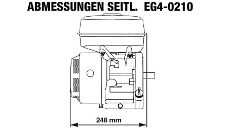 moteur à essence EG4-200cc-5.10 kW-3,600 RPM-E-KW20x53-démarrage électrique