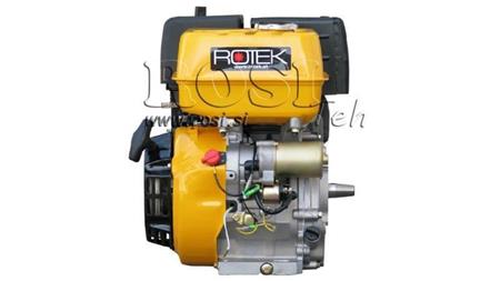 bensinmotor EG4-420cc-9.6kW-13.1HP-3,600 RPM-E-TP26x47-elektrisk start