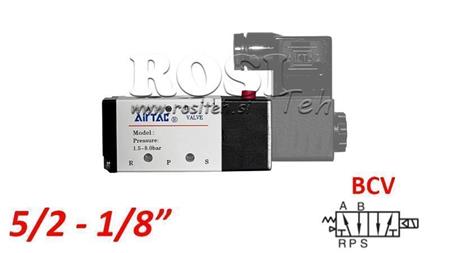 ELETTROVALVOLA PNEUMATICA 5/2 MONOSTABILE 1/8 PRT-0552-BCV