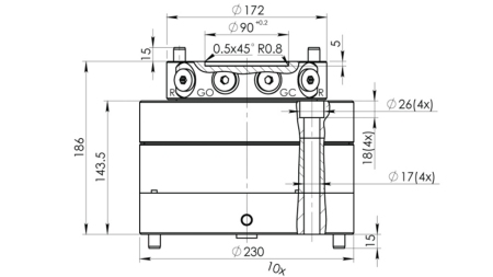 HYDRAULIK ROTATOR CPR5-01 10000/5000 KG