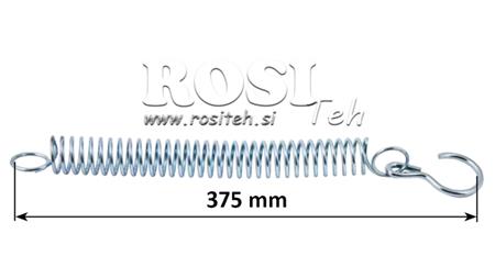 SPRING FOR CONNECTING THREE POINT LINKAGE TRACTOR ARM