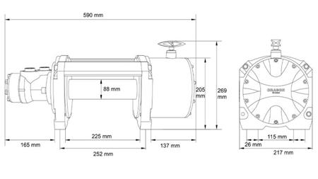 HIDRAVLIČNI VITEL DWHI 16000 HD - 7257 kg