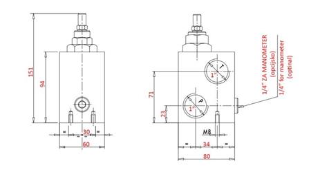 REGOLATORE DI PRESSIONE IDRAULICA VMPP 1' 50-400 BAR - 160lit