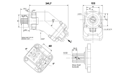 BENT AXIS PISTON PUMP 108cc