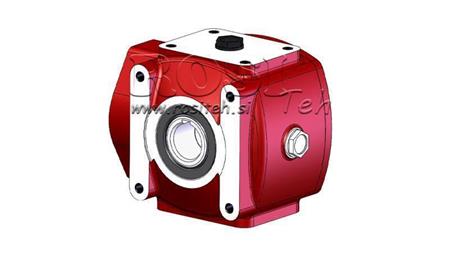 REDUCTOR - MULTIPLICATOR RT45 FOR HYDRAULIC MOTOR MP/MR gear ratio 1,9:1