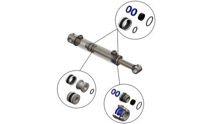 KIT DE VEDAÇÕES PARA CILINDRO HIDRÁULICO 80/40