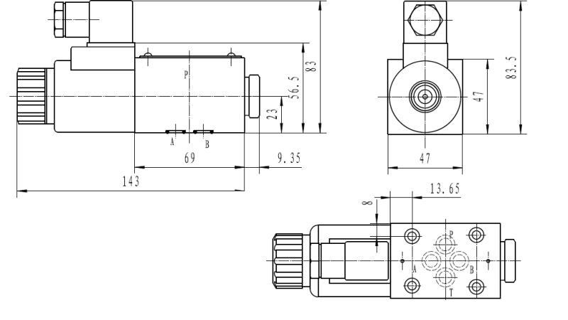 CETOP 3_1 TULJAVA DIMENZIJE 1A